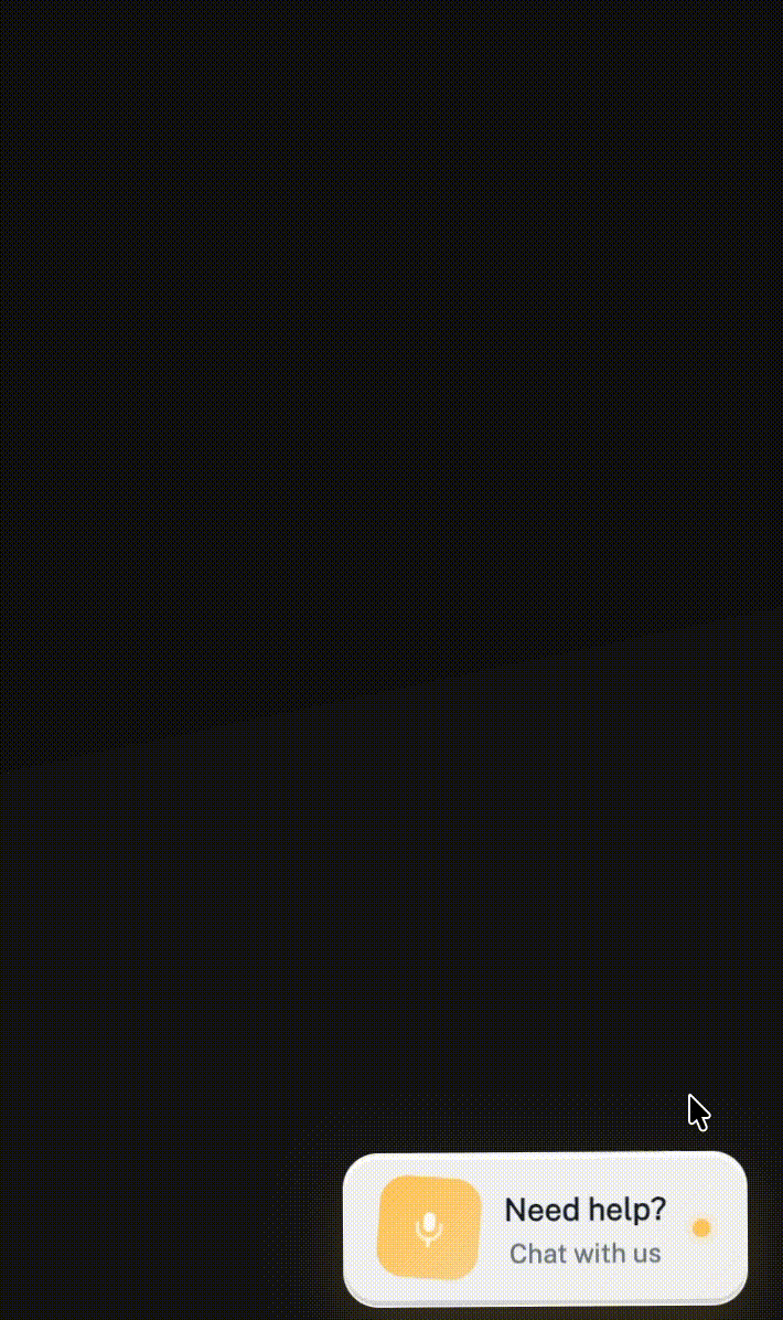 Text chat widget