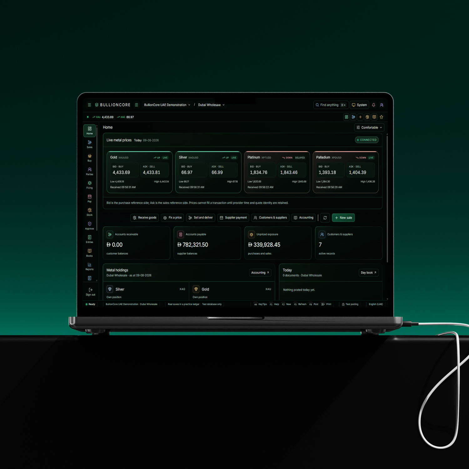 BullionCore ERP Suite